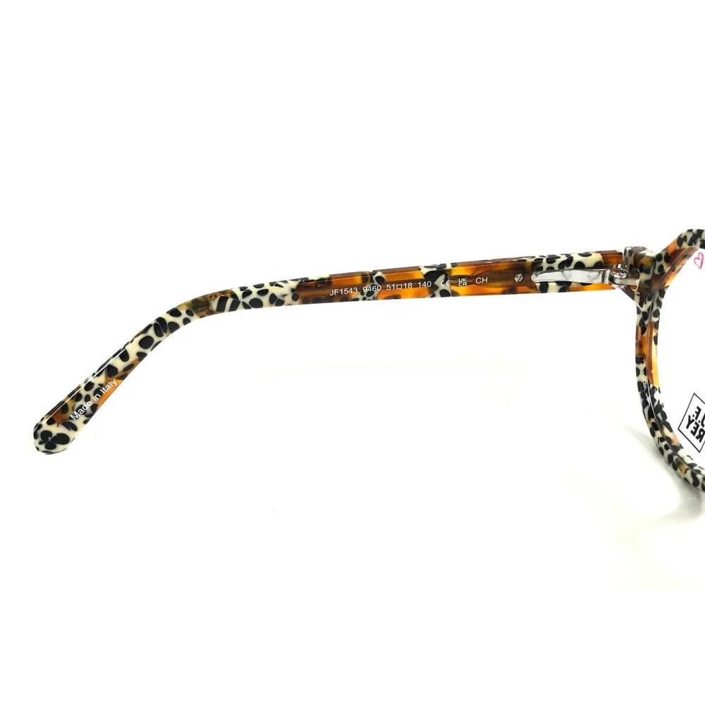 J. F. Rey Eyeglasses Frames JF1543 9460 Brown Orange Cheetah Print 51-18-140